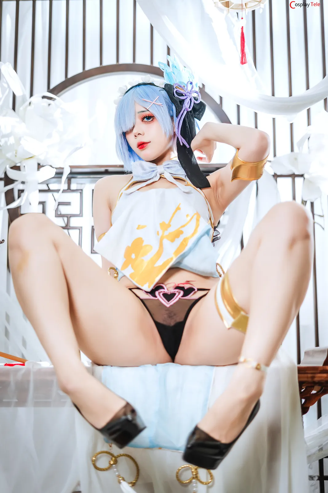 Hoshilily cosplay Rem Cheongsam 29
