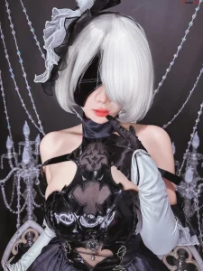 Pyoncos cosplay 2B NierAutomata 1 result
