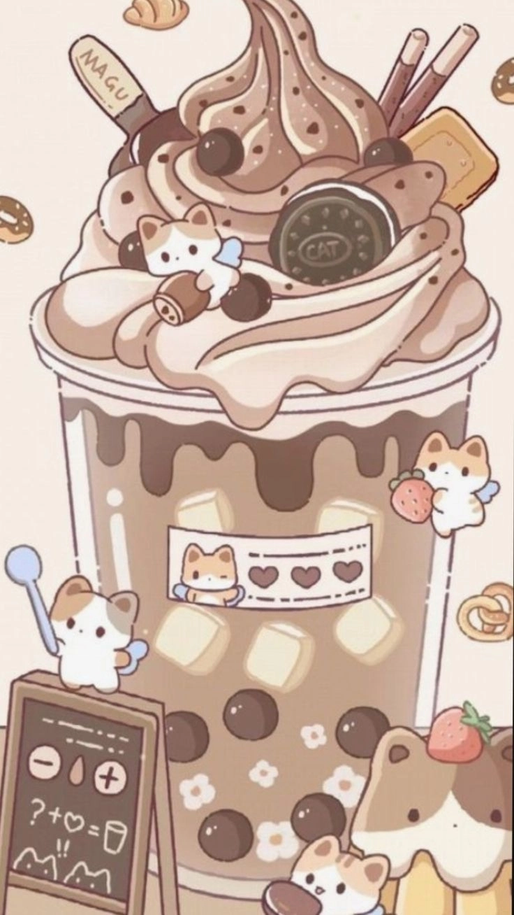 ảnh chibi đồ uống 15