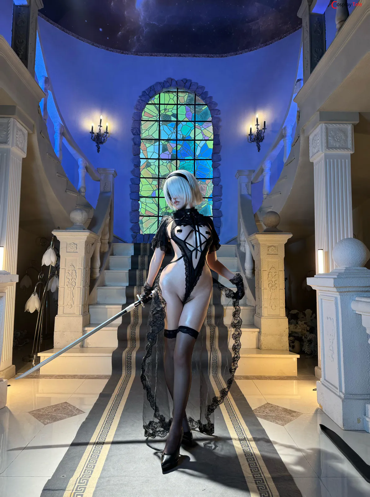 axunkaOri cosplay 2B Black Bride 90