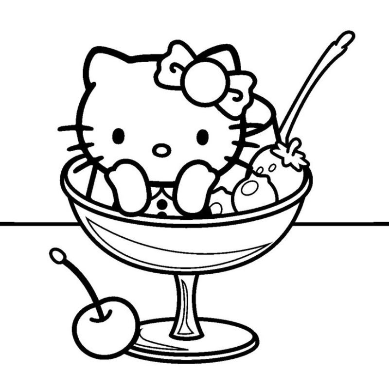 Hello Kitty tô màu 16