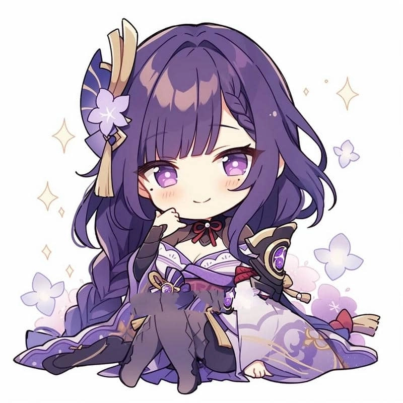 Hình ảnh chibi Raiden Shogun 9