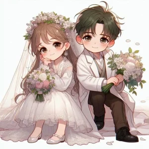 hinh co dau chu re chibi 21