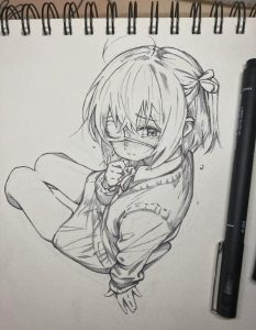 tranh anime nu 1