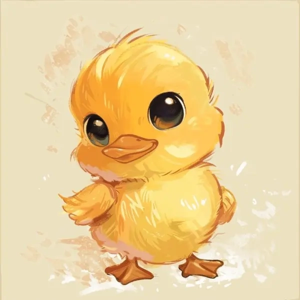vịt chibi cute 9