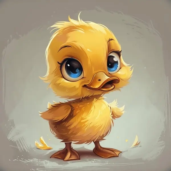 vịt chibi cute 10