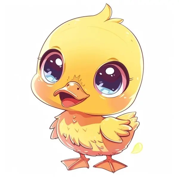 vịt chibi cute 2