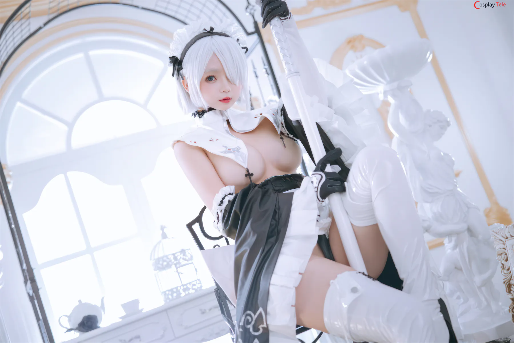 Rinaijiao cosplay 2B Milk Maid 25